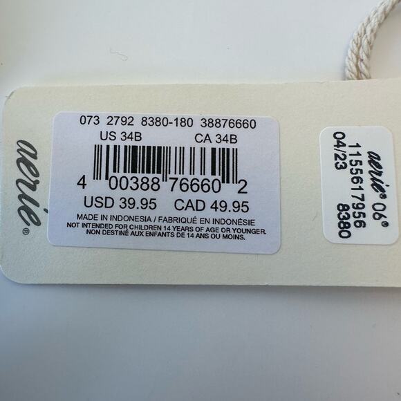 NWT Aerie SMOOTHEZ Mesh Unlined Balconette Bra - Picture 4 of 6